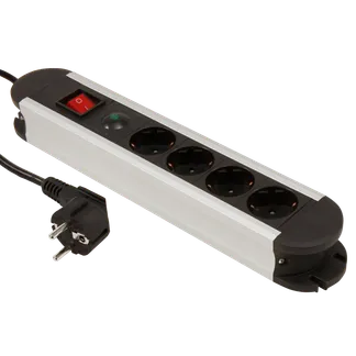 Steckdosenleiste McPower “SL-04“ 4-fach, Überspannungsschutz, 1,4m Zuleitung Steckdosenleiste McPower “SL-04“ 4-fach, Überspannungsschutz, 1,4m Zuleitung