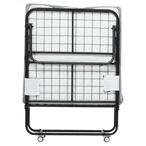 VEVOR Rollbett Klappbett mit 10 cm Matratze, faltbares Einzelbett mit Memory Foam-Matratze (190 x 81 cm), 136,1 kg belastbares Gästebett für Erwachsene, Metallbett für Schlafzimmer Wohnzimmer – Bild 8