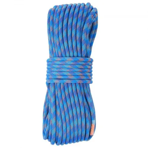 VEVOR 10,2 mm dynamisches Kletterseil, 50 m (164 Fuß) Outdoor-Kletterseil, 25 kN Bruchspannung, dehnbares Faserseil mit Stahlkarabinerhaken für Flucht, Abseilen, Brandrettung, Blau – Bild 9