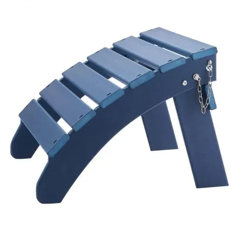 VEVOR Fußstütze für Adirondack-Stühle, 475x480x350 mm, klappbarer Adirondack-Ottomane aus HDPE-Kunststoff, Gartenstuhl, weit verbreitet für Außenbereich, Veranda, Pool, Rasen, Hinterhof, blau – Bild 8