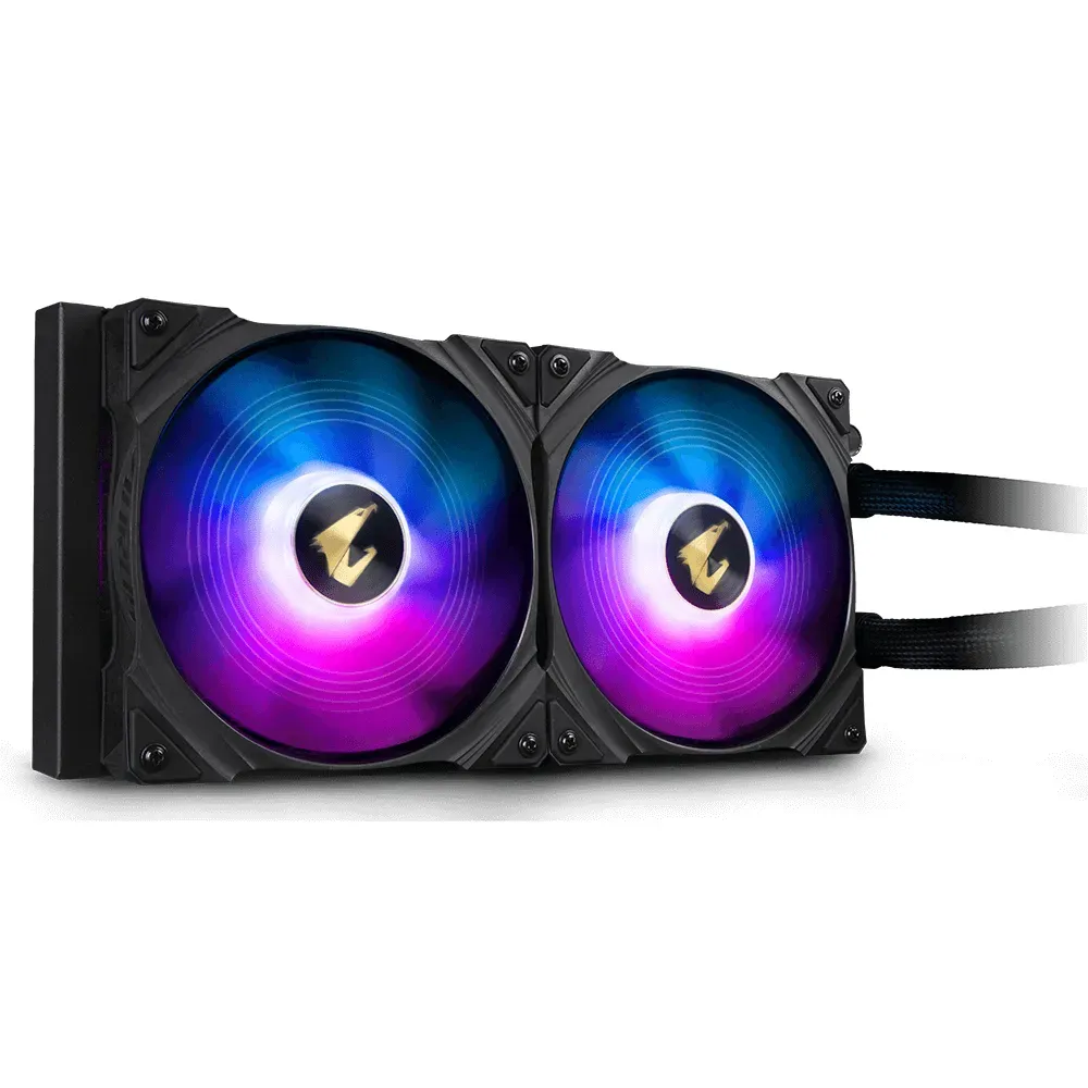 GIGABYTE AORUS WATERFORCE 280 Prozessor All-in-One-Flüssigkeitskühler Schwarz – Bild 2
