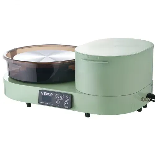 VEVOR Töpferscheibe Elektrisch 450 W, Töpferdrehmaschine 28 cm Drehteller (Aluminium), Töpfermaschine mit Fußpedal & 30–300 U/min Einstellbarer Drehzahl & Aluminiumgehäuse, für Anfänger DIY-Tonkunst – Bild 9