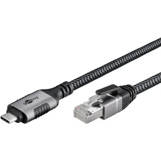 Ethernet-Kabel USB-C 3.2 Gen2 Stecker > RJ-45 Stecker, LAN-Adapter Ethernet-Kabel USB-C 3.2 Gen2 Stecker > RJ-45 Stecker, LAN-Adapter