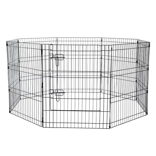 VEVOR Hundelaufstall, 8 Stk. 76 x 61 cm (H x B) Paneele, faltbarer Hundelaufstall aus Metall, Hundezaun mit Tür, Oberbezug aus 600D Oxford-Gewebe, Laufstall für Hunde, Katzen & andere Kleintiere – Bild 10