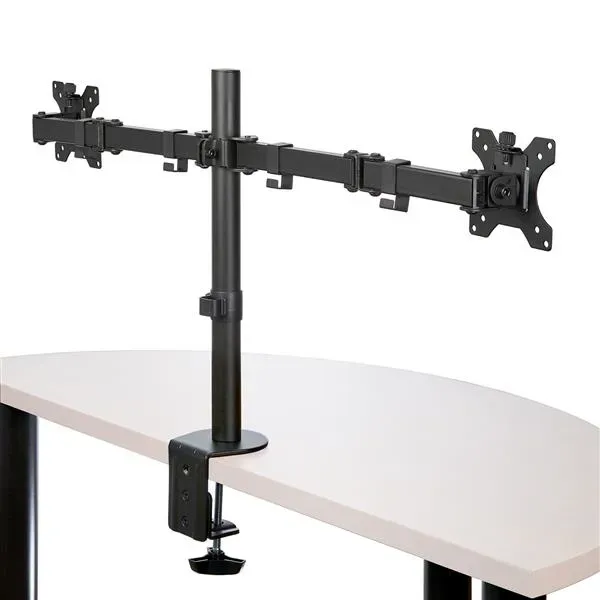StarTech.com Monitorarm für 2 Monitore mit Schreibtischhalterung - Tischklemme - VESA-Monitorhalterung für bis zu 32-Zoll-Displays - Ergonomischer Gelenkmonitorarm - höhenverstellbar, neigbar, drehbar – Bild 2