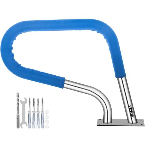 VEVOR Schwimmbad-Handlauf Edelstahl 81,2×58,4 cm Pool Haltegriff 113 kg Tragbar Einstiegshilfe Pool Ø 4,8 cm Griffbogen mit ca.122 cm Griffhülle Geeignet für Schwimmbäder Schräglagen Spa Wasserpark VEVOR Schwimmbad-Handlauf Edelstahl 81,2×58,4 cm Pool Haltegriff 113 kg Tragbar Einstiegshilfe Pool Ø 4,8 cm Griffbogen mit ca.122 cm Griffhülle Geeignet für Schwimmbäder Schräglagen Spa Wasserpark
