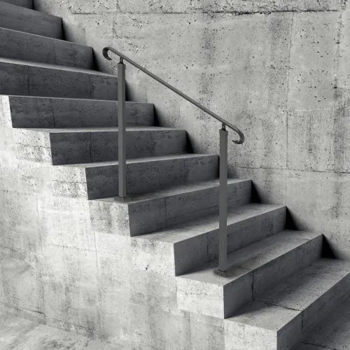 VEVOR Treppengeländer 120x13,5x97 cm Handlauf Geländer für 2 oder 3 Stufige Treppen Eingangsgeländer formschön Höhe(bis zu 45 cm) & Winkel(0-52,8°) einstellbar Ideal für Veranden Eingänge Gärten – Bild 7