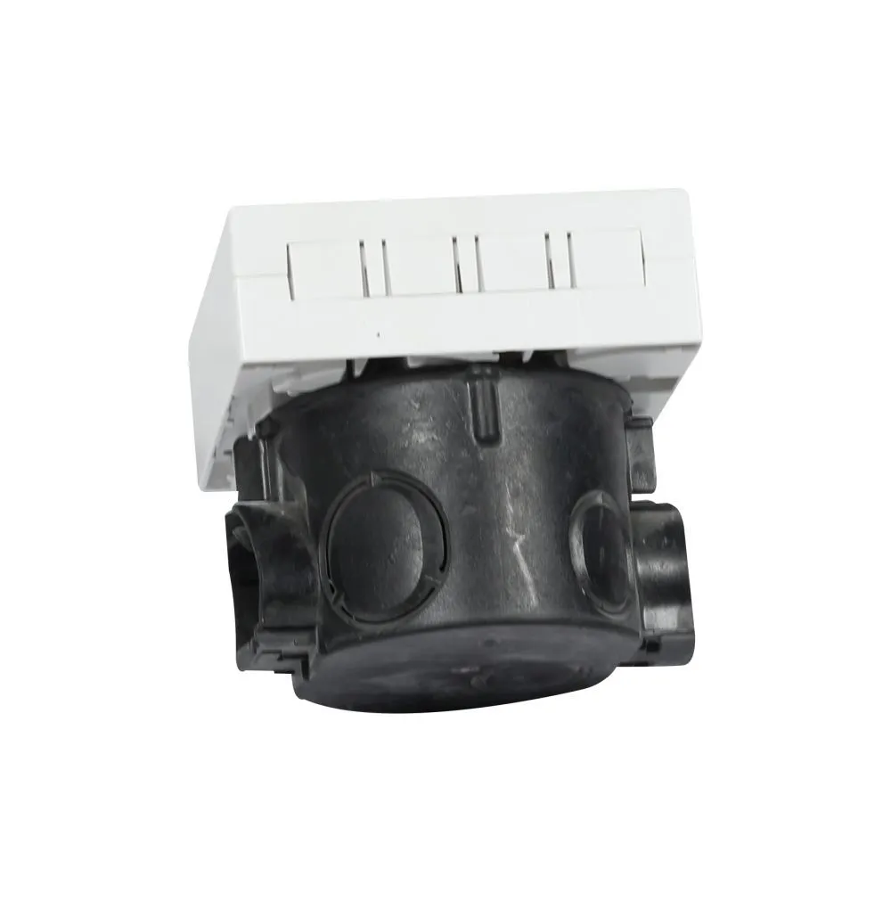 LWL-FTTH Wandgehäuse, für 4 Kupplungen SC-S oder LC-D 80x80 mit Kabelführung, DIN-Rail/Wand, Crimp, Synergy 21 – Bild 6