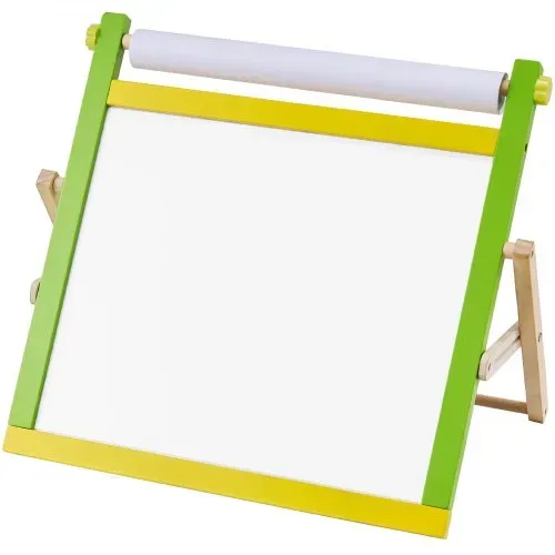 VEVOR Kindertafel, 3-in-1-hölzerne doppelseitige Spieltafel für Kinder mit magnetischem Whiteboard, Kreidetafel, Papierrolle, faltbarem Zeichenbrett mit Malzubehör für Kinder im Alter von 3-14 Jahren – Bild 8