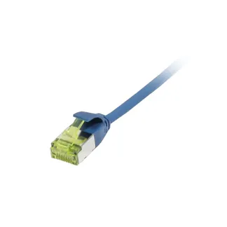 Patchkabel RJ45, CAT6A 500Mhz, 0.15m, blau, U/FTP, slimline rund d=3,8mm, TPE/LSZH(Superflex), AWG32, mit CAT7 Rohkabel, Synergy 21 Patchkabel RJ45, CAT6A 500Mhz, 0.15m, blau, U/FTP, slimline rund d=3,8mm, TPE/LSZH(Superflex), AWG32, mit CAT7 Rohkabel, Synergy 21