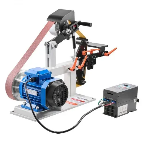 VEVOR Bandschleifmaschine 1500 W Band und Scheiben Schleifmaschine 5,08 x 208,28 cm Riemengröße Bandschleifmaschine 1 Phase in 3 Phase Schleifgerät 427 X 30,5 cm Gummischeibe Band-Tellerschleifer – Bild 8