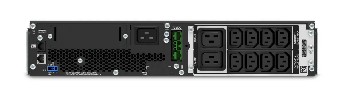 APC Smart-UPS On-Line SRT3000RMXLI – 3000VA, 8x C13 & 2x C19, Rackmontage – Bild 2