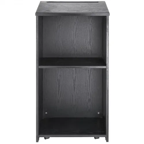 VEVOR Stehpult Rednerpult 600 x 360 x 1200 mm, Podium-Ständer mit Breiter Lesefläche und Aufbewahrungsregal, Stehschreibtisch für Kirche, Büro, Schule, Schwarzes Podium 30 kg Tragfähigkeit Schwarz – Bild 10