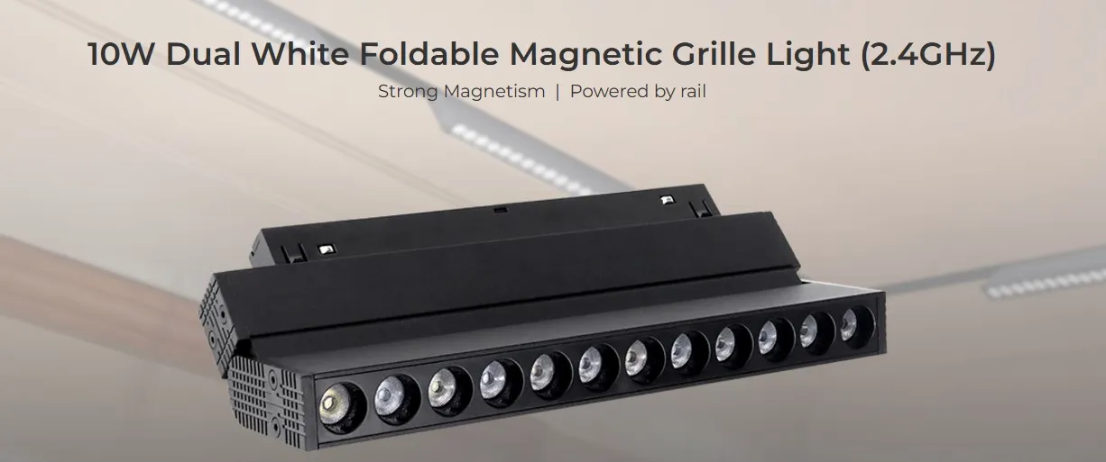 MiBoxer MG2-10F-RF LED 48V Track Grille Light Foldable 10W CCT 2,4G – Bild 4