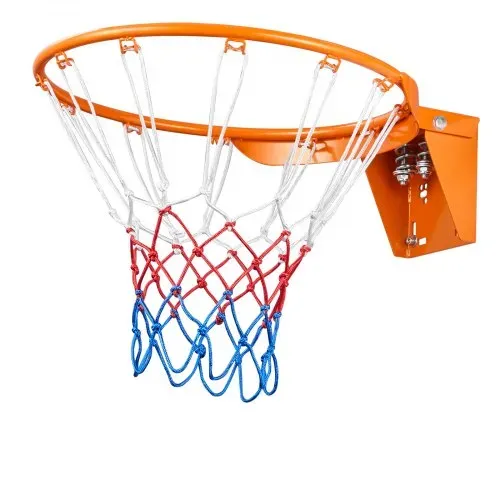 VEVOR Basketball-Felge, an der Wandtür montierter Basketballkorb, robuster Q235-Basketball-Flex-Rand-Torersatz mit Netz, Standard-18-Zoll-Hänge-Basketballkorb für den Innen- und Außenbereich für Kinder und Erwachsene – Bild 9