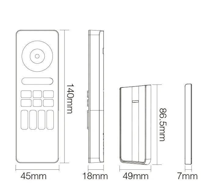MiBoxer C5-W LED Fernbedienung 2,4GHz (RGB+CCT) 4 Zonen (w) – Bild 3