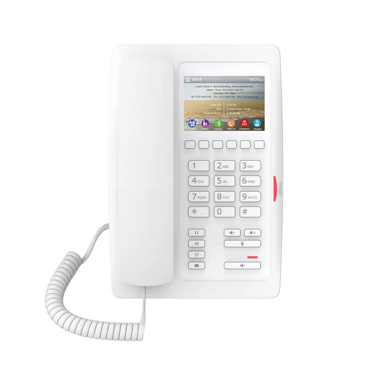 Fanvil H5W-White, H5W-White---WiFi Hotel Phone / SIP / POE / Wi-Fi – Bild 2