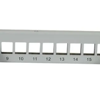 Keystone, Modulträger, 19″Patchpanel für 16xTP-Modul, 1HE(t 92mm), Lichtgrau, mit Kabelbügel, Synergy 21, Keystone, Modulträger, 19″Patchpanel für 16xTP-Modul, 1HE(t 92mm), Lichtgrau, mit Kabelbügel, Synergy 21,