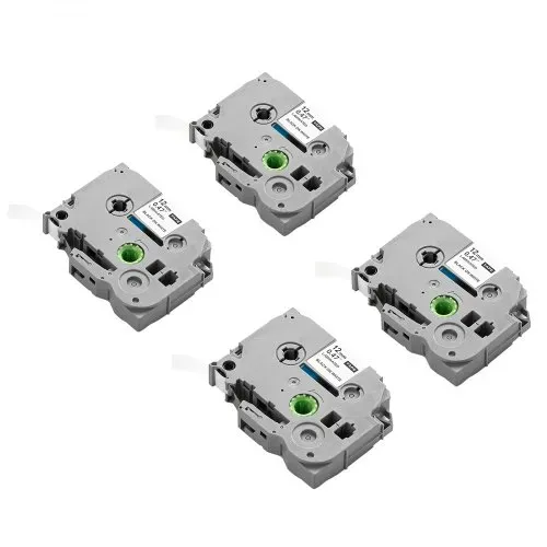 VEVOR Schriftband, 4er-Pack, 12 mm, Schwarz auf Weiß, kompatibel mit verschiedenen Arten von Brother P-Touch-Etikettierern, PT-1230PC, PT-1280, PT-D200, PT-P400, Ersatz für TZe-231 – Bild 10