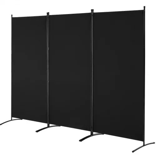 VEVOR Raumteiler 3 Paneele Raumteiler 260 x 184 x 52 cm, faltbarer Sichtschutz & tragbarer Trennwandteiler zur Raumtrennung, freistehende Raumteiler für Büro Schlafzimmer Arbeitszimmer, Schwarz – Bild 8