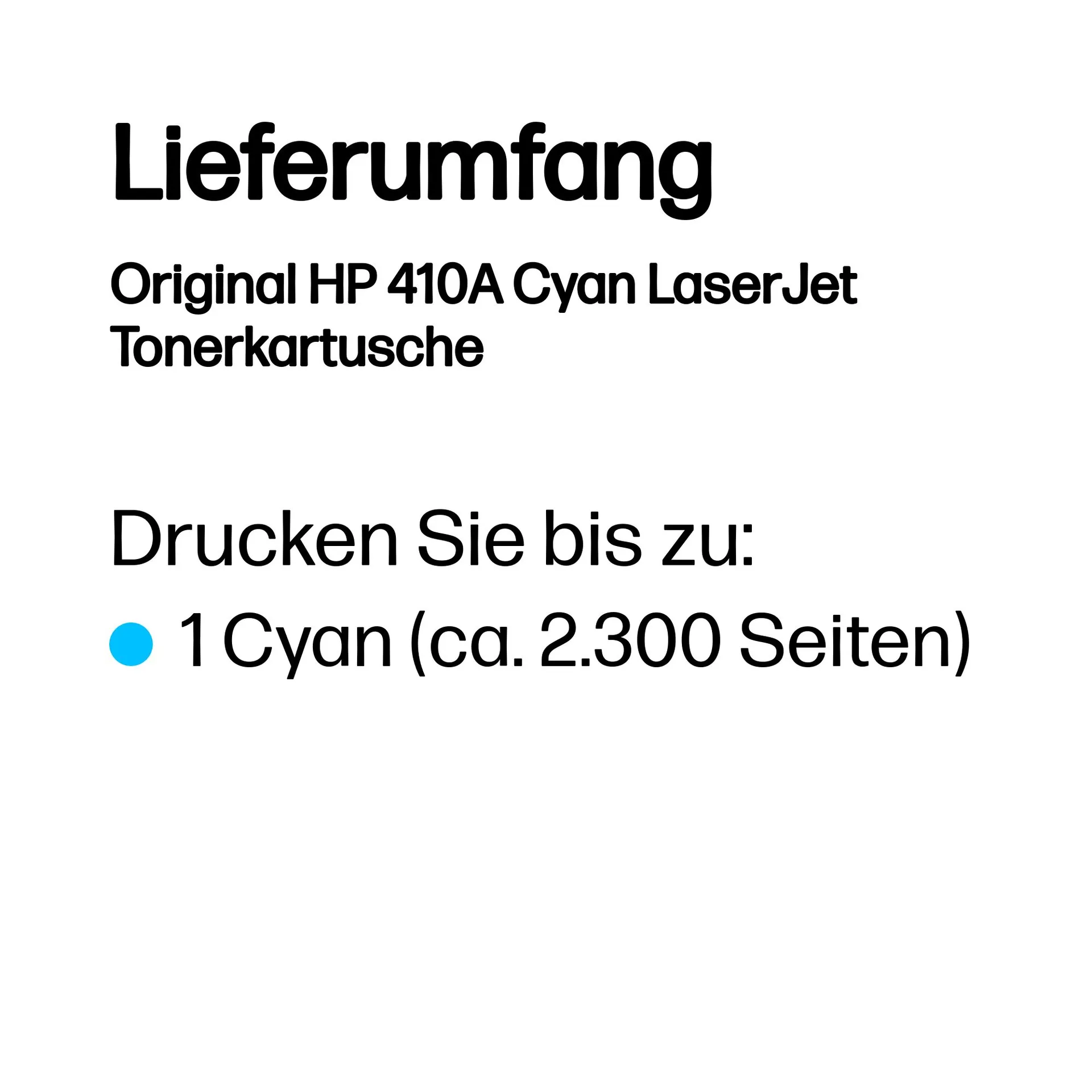 HP Original 410A Cyan LaserJet Tonerkartusche – Bild 3