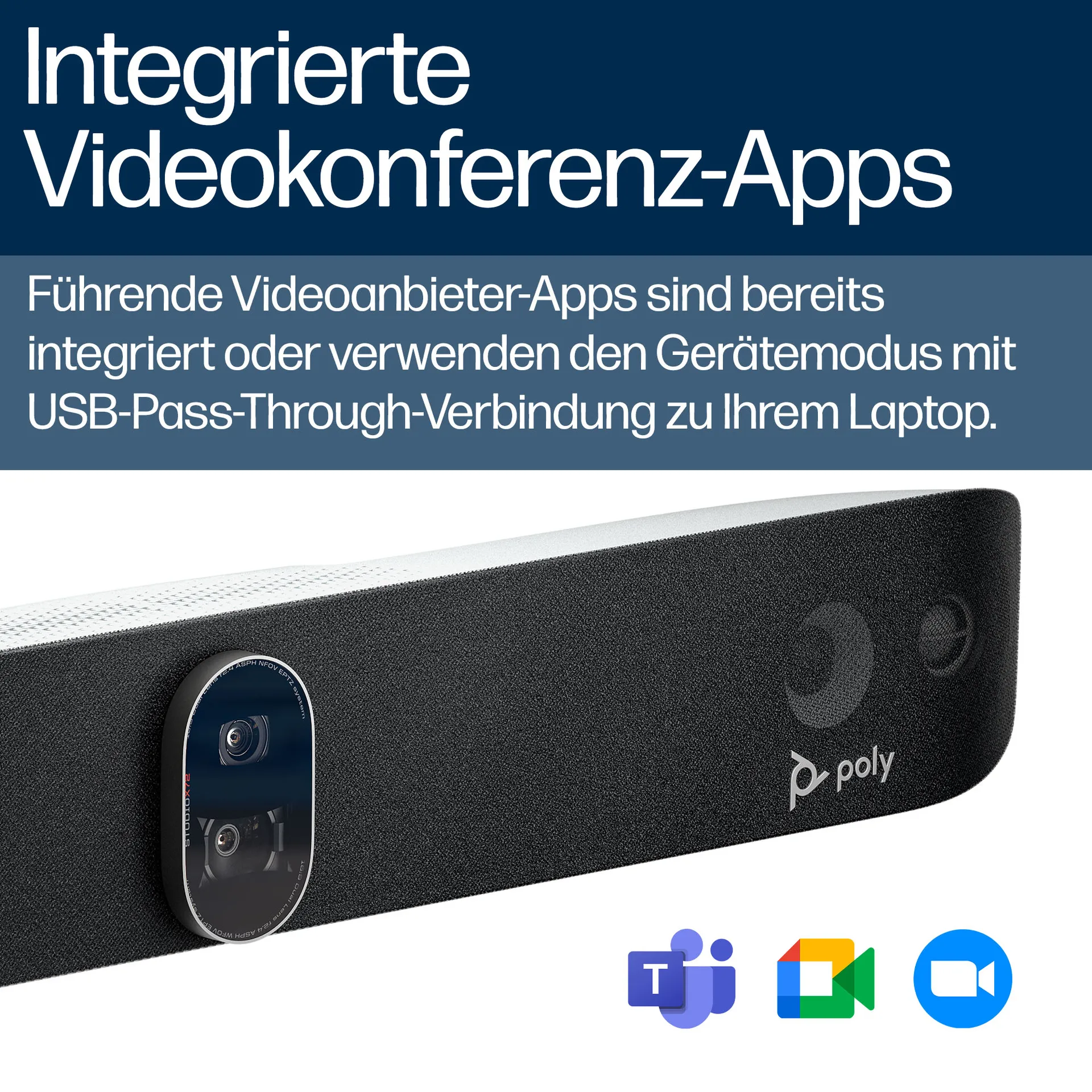 HP Poly Studio X72 All-In-One-Videobar – Bild 7