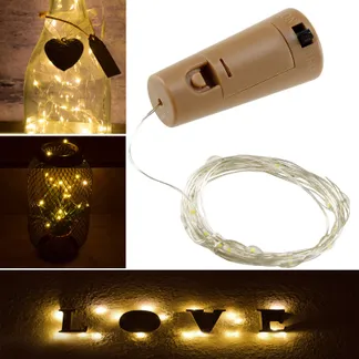 LED Flaschen-Lichterkette „CuteBottle“ 20 LEDs, 2m, warmweiß, Batterie, 10x Set LED Flaschen-Lichterkette „CuteBottle“ 20 LEDs, 2m, warmweiß, Batterie, 10x Set