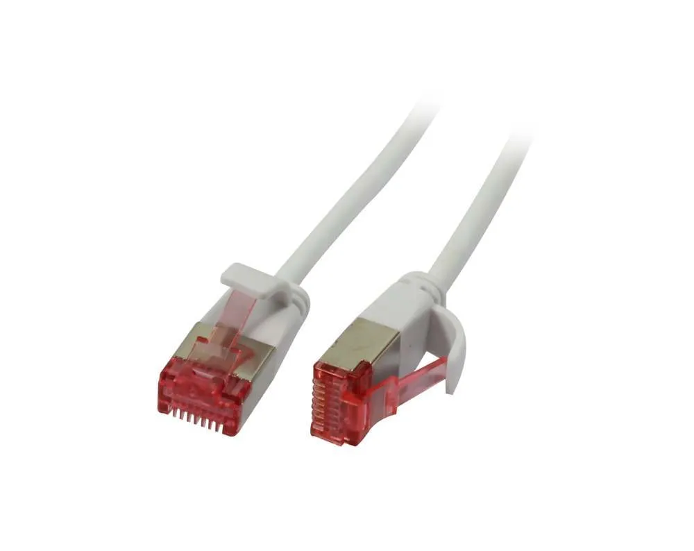 Patchkabel RJ45, CAT6 250Mhz, 0.5m weiss, U/FTP, slimline rund d=3,6mm, Synergy 21 Patchkabel RJ45, CAT6 250Mhz, 0.5m weiss, U/FTP, slimline rund d=3,6mm, Synergy 21