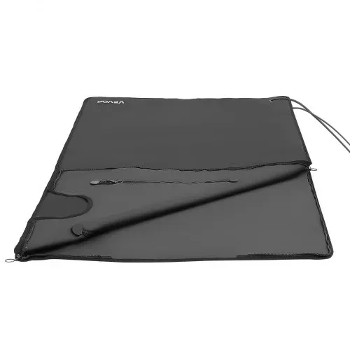 VEVOR Infrarot-Saunadecke mit Armlöchern Infrarotdecke 180 x 80 cm Schwarz, Tragbare Wärmedecke für Schwitzen Entspannung Detox, Temperaturregelung, 20-60 min Timer, Oxford-Gewebe, mit Tragetasche – Bild 8