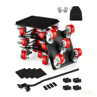 VEVOR Möbelwagen, Max. Tragkraft 544 kg, Schwerlast-Möbeltransporter mit 5x 360° drehbaren Rädern, Möbelroller, Möbelhebe-Schiebewerkzeugsatz für Haushaltsgeräte, Sofa, Kühlschrank, Waschmaschine VEVOR Möbelwagen, Max. Tragkraft 544 kg, Schwerlast-Möbeltransporter mit 5x 360° drehbaren Rädern, Möbelroller, Möbelhebe-Schiebewerkzeugsatz für Haushaltsgeräte, Sofa, Kühlschrank, Waschmaschine