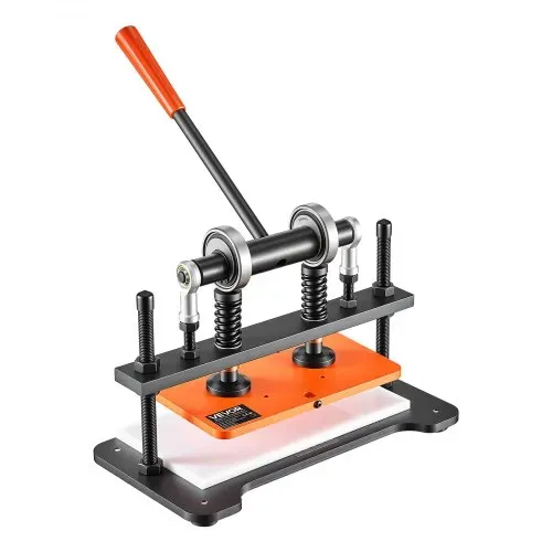 VEVOR Leder Stanzmaschine 260x150 mm Lederschneidemaschine Lochmaschine, Handpresse zum Prägen & Stanzen von Leder Stoff Papier Silikon 1,5 t Druck 12 mm Hub Stahlkonstruktion Zwei Führungswellen – Bild 8