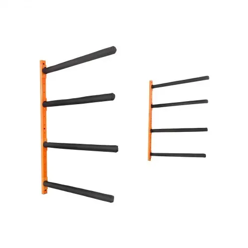 VEVOR Kayak Wandalterung Kajak Aufhänger 1168 x 850 x 45 mm, Kajakständer 4 Kajaks 797,5 ± 10 mm Stützarmlänge, 181,6 kg Tragfähigkeit Kajak Aufbewahrungsregal Robuste Kajak-Aufbewahrungshaken – Bild 8