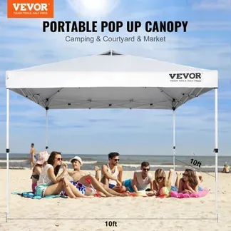VEVOR Pavillon 304,8×304,8x320cm Gartenzelt 250D PU Silber beschichtetes Gewebe Faltpavillon inkl. Aufbewahrungstasche Partyzelt 6-8 Personen Pop up Zelt Weiß Gartenpavillon für Campingausflug VEVOR Pavillon 304,8×304,8x320cm Gartenzelt 250D PU Silber beschichtetes Gewebe Faltpavillon inkl. Aufbewahrungstasche Partyzelt 6-8 Personen Pop up Zelt Weiß Gartenpavillon für Campingausflug