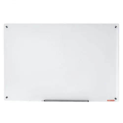 VEVOR Magnetisches Glas-Whiteboard, Wandtafel Trocken Abwischbare Tafel 90 x 60 cm, Wandmontiertes Weißes Glasboard ohne Rahmen, mit Stiftablage, einem Radiergummi& 2 Stiften, Magnettafel Weiß – Bild 9