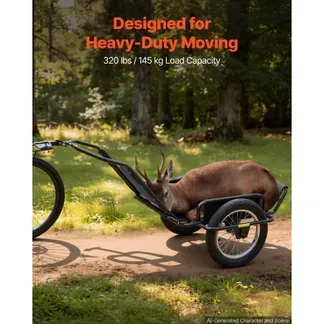 VEVOR Fahrradanhänger Lastenanhänger Transportanhänger für Offroad 145 kg, Kohlenstoffstahl & PVC-Netzgewebe, Mit 8 Reflektoren, Faltbares Design, Für 22-28 Zoll Räder, Fahrradwagen für Alle Gelände VEVOR Fahrradanhänger Lastenanhänger Transportanhänger für Offroad 145 kg, Kohlenstoffstahl & PVC-Netzgewebe, Mit 8 Reflektoren, Faltbares Design, Für 22-28 Zoll Räder, Fahrradwagen für Alle Gelände