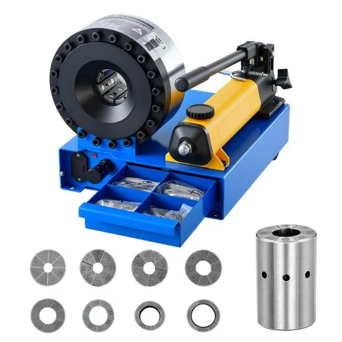 VEVOR Schlauch Crimper, Schlauch-Crimpwerkzeug mit 8 Matrizen & einem Crimpbereich von 6 bis 28 mm, für Niederdruck- & Hochdruck-Ölleitungen, Gas-/Wasser-/Klimaanlagenschläuche & Kabelverbindungen VEVOR Schlauch Crimper, Schlauch-Crimpwerkzeug mit 8 Matrizen & einem Crimpbereich von 6 bis 28 mm, für Niederdruck- & Hochdruck-Ölleitungen, Gas-/Wasser-/Klimaanlagenschläuche & Kabelverbindungen