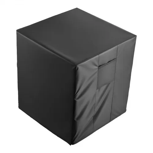 VEVOR Klimaanlagenabdeckung, 960 x 960 x 1010 mm, dreischichtig, wasserdichtes Polyestergewebe, Schutzhülle, universelle Passform, Schutzabdeckung für Klimaanlagen im Freien, schwarz – Bild 8