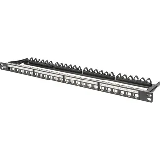 Modulares High Density Patchpanel, 24-Port, Rack Mount, geschirmt Modulares High Density Patchpanel, 24-Port, Rack Mount, geschirmt