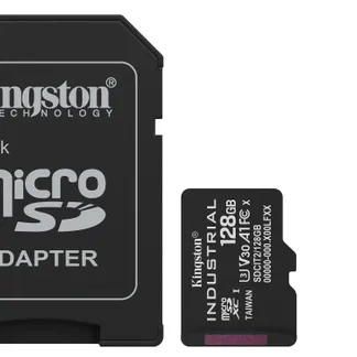 Kingston Technology 128GB microSDXC Industrial C10 A1 pSLC Karte + SD-Adapter Kingston Technology 128GB microSDXC Industrial C10 A1 pSLC Karte + SD-Adapter