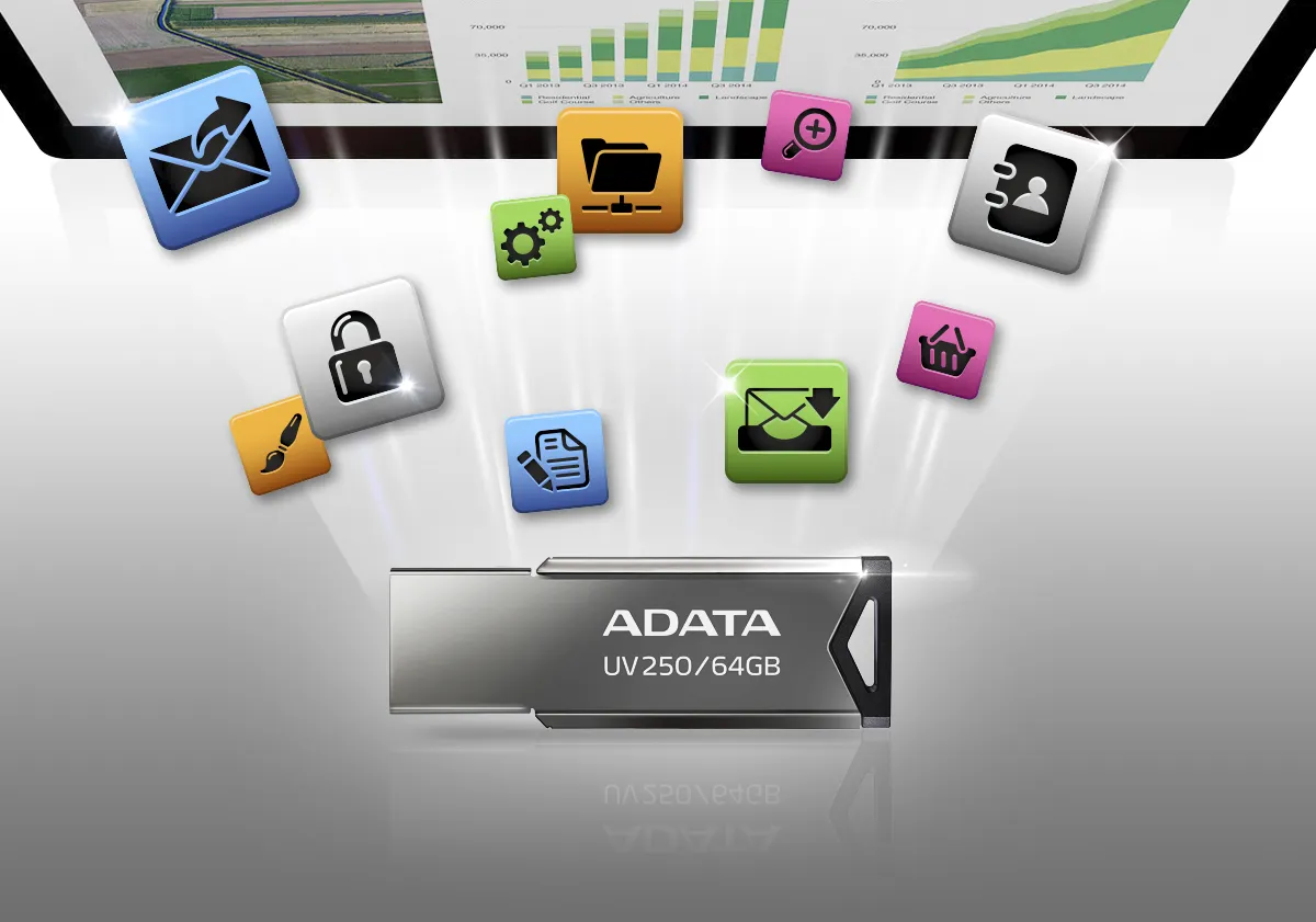 ADATA UV250 USB-Stick 16 GB USB Typ-A 2.0 Silber – Bild 5