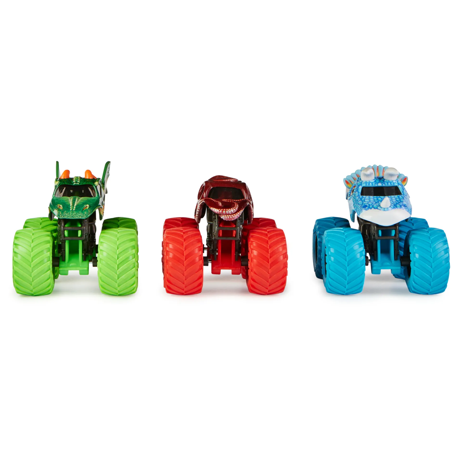 Monster Jam , 3er-Pack „Charged Beasts“ (mit den Trucks Dragon, Octon8er und Ice Dragon), coole Trucks im Maßstab 1:64 (Spritzguss) – Bild 5