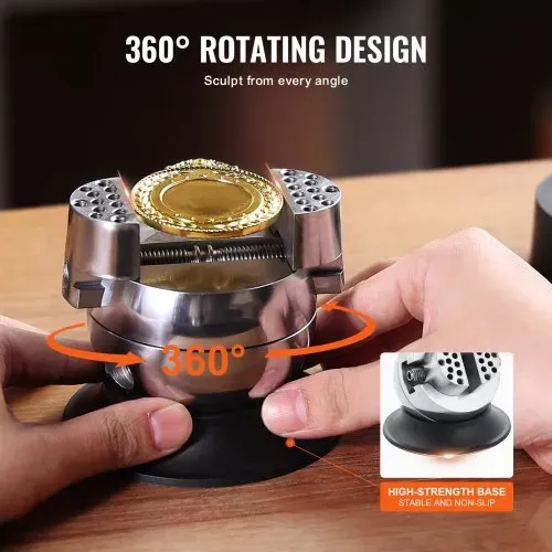 VEVOR Block Ball Vise mit 30 PCs, Engraving Block Einstellgerät Durchmesser 78 mm, Block Ball Vise Engraving Diamanten Voller Satz, Ball Befestigung und Gummibasis (GRS) – Bild 4