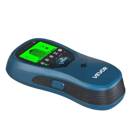 VEVOR Balkenfinder, Wandscanner, 5-in-1, elektronischer Multidetektor mit intelligentem Sensor, hochauflösendem LCD-Display & Audioalarm, für Metall, Wechselstromkabeln, Balken, Rohren, Blau – Bild 9