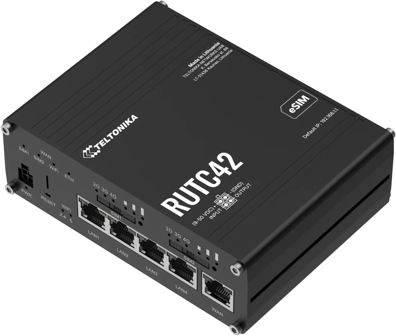 Teltonika · Router · RUTC42 · Dual Modem EDGE Router – Bild 3