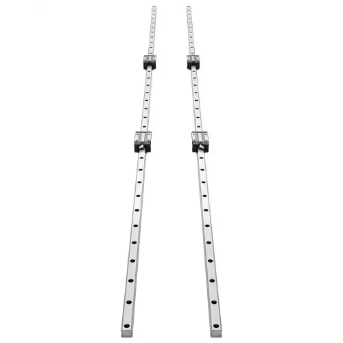 VEVOR Linearführungen, HGR20, 2er-Pack 2000 mm Linearführungen & 4 Stk. Gleitblöcke, rostfreier & hochpräziser Satz, für Heimwerker, CNC-Fräsen, Drehmaschinen, Fräsmaschinen, 3D-Drucker – Bild 9