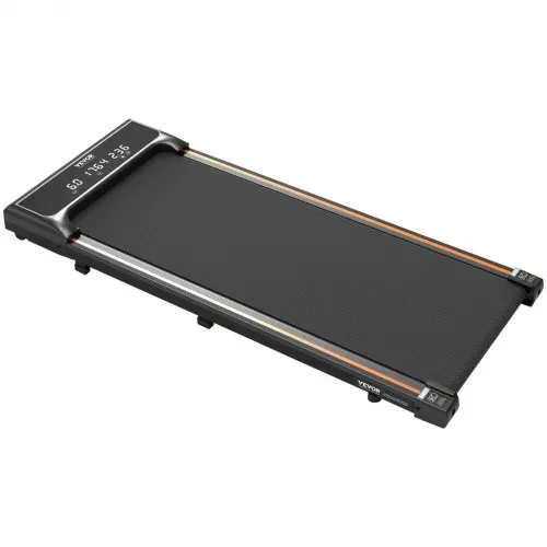 VEVOR Walking Pad Laufband unter den Schreibtisch, Laufband zum Arbeiten, funktionierendes Laufband mit 120 kg Tragkraft, tragbares Pad mit 2,5 PS, Fernbedienung LED-Anzeige 1-6 km/h Schwarz – Bild 9