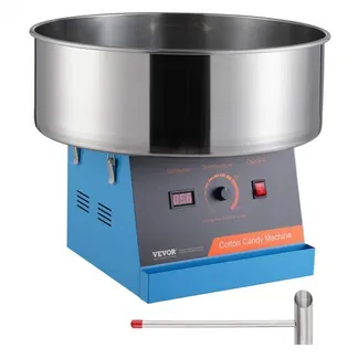VEVOR Elektrische Zuckerwattemaschine, 1000 W Zuckerwattegeräte, Kommerzielle Zuckerwattemaschine mit Edelstahlschüssel & Zuckerlöffel, Perfekt für Kindergeburtstage zu Hause, Familienfeiern (Blau) VEVOR Elektrische Zuckerwattemaschine, 1000 W Zuckerwattegeräte, Kommerzielle Zuckerwattemaschine mit Edelstahlschüssel & Zuckerlöffel, Perfekt für Kindergeburtstage zu Hause, Familienfeiern (Blau)