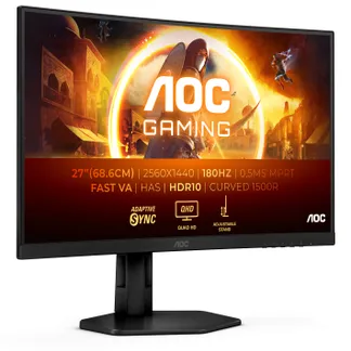 AOC G4 CQ27G4X Computerbildschirm 68,6 cm (27″) 2560 x 1440 Pixel Quad HD LCD Schwarz AOC G4 CQ27G4X Computerbildschirm 68,6 cm (27″) 2560 x 1440 Pixel Quad HD LCD Schwarz