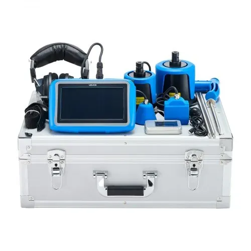 VEVOR Rohr-Wasserleckdetektor mit 4 Sensoren, 1 Hz–10000 Hz, 7-Zoll-Touchscreen, Ortungsgerät für unterirdische Rohrleitungen mit 3 Abhörstäben, Kopfhörer, 8-GB-Karte & Tragetasche – Bild 8