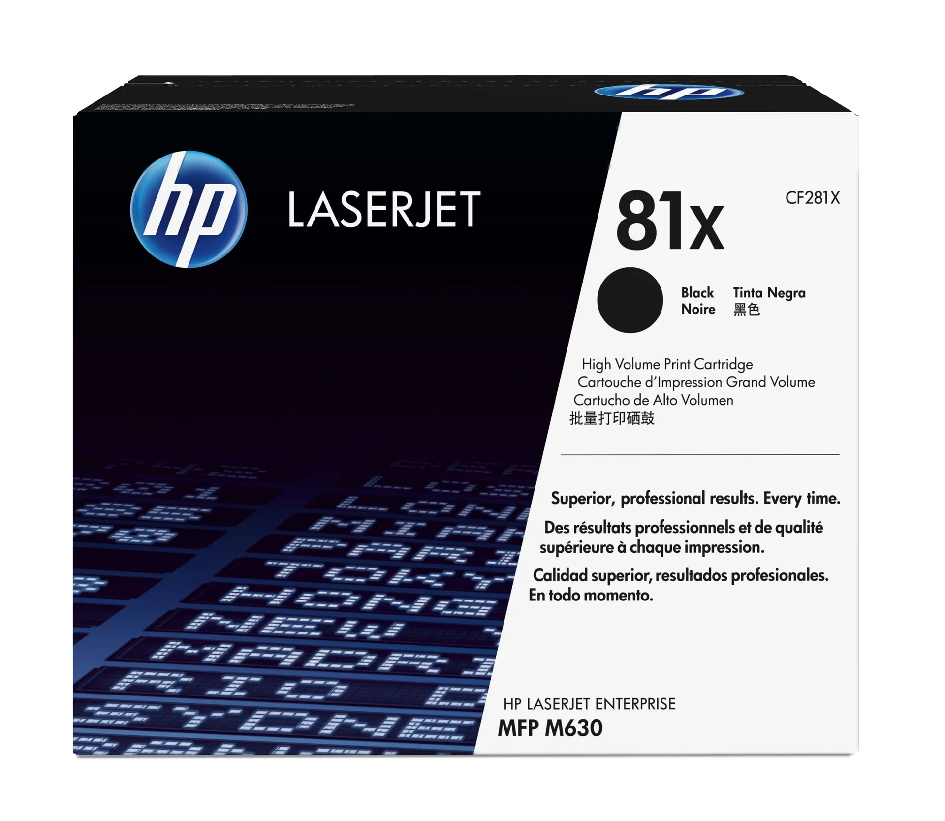 HP 81X Schwarz Original LaserJet Tonerkartusche mit hoher Reichweite HP 81X Schwarz Original LaserJet Tonerkartusche mit hoher Reichweite